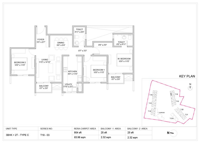 Birla Trimaya Phase 4 4 BHK Floorplan